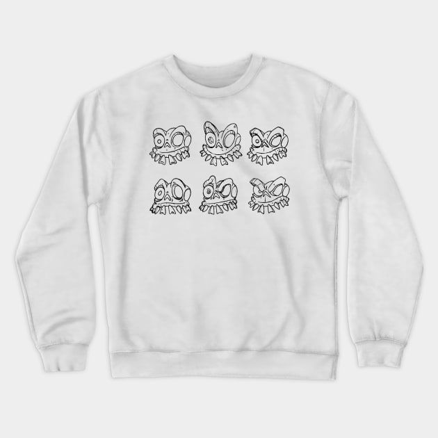 Medievil - Sir Dan Expressions Sketch Crewneck Sweatshirt by Gekidami